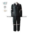 220gsm Dark Green  Light Weight Fr Coveralls With 1 Inch Wide Reflective Tape / Fire Retardant Safety Workwear