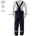 Navy Blue Winter Flame Retardant Fr Bib Insulated Overalls With Reflective Trim